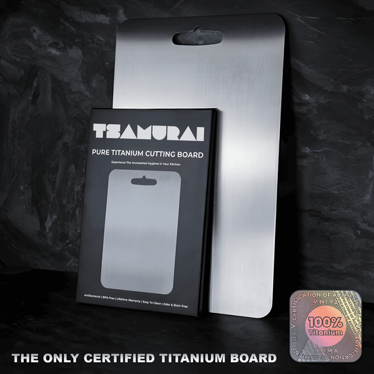 Original Tsamurai™ Aerospace-Grade Pure Titanium Cutting Board